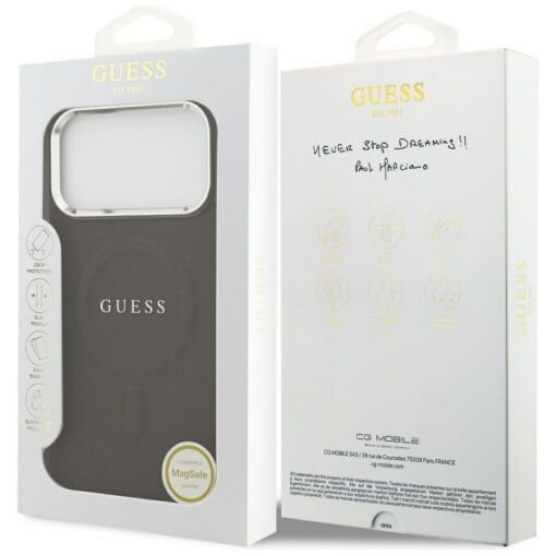 Guess Classic Logo MagSafe case for iPhone 17 Pro Max brown - Image 8