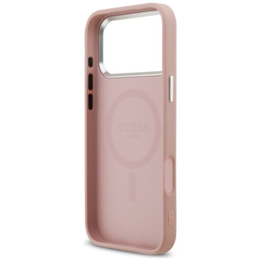 Guess Glitter Triangle Logo MagSafe case for iPhone 17 Pro Max pink - Image 7