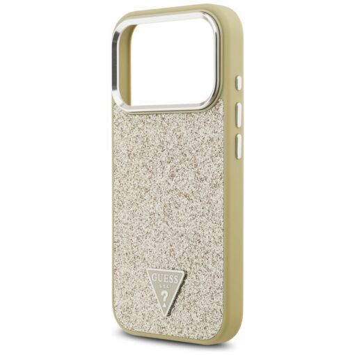 Guess Glitter Triangle Logo MagSafe case for iPhone 17 Pro gold - Image 6
