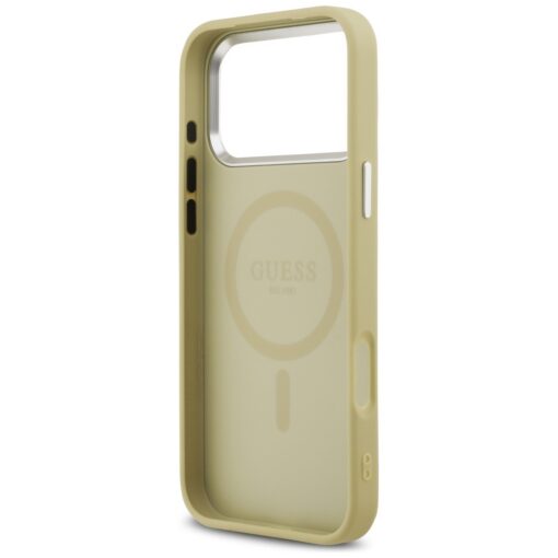 Guess Glitter Triangle Logo MagSafe case for iPhone 17 Pro Max gold - Image 7