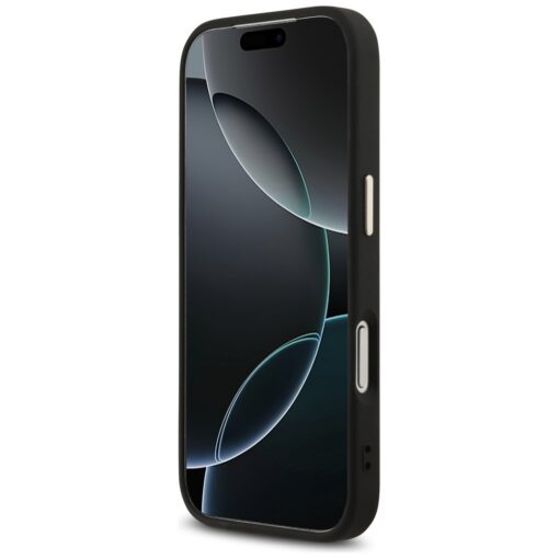 Guess Fixed Glitter Big 4G Metal Frame case for iPhone 17 Pro black - Image 5