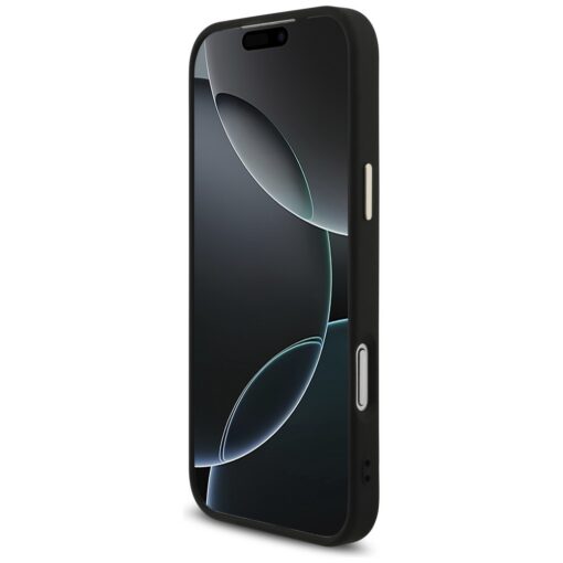 Guess Fixed Glitter Big 4G Metal Frame case for iPhone 17 Pro Max black - Image 5