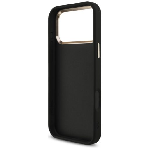 Guess Fixed Glitter Big 4G Metal Frame case for iPhone 17 Pro Max black - Image 7