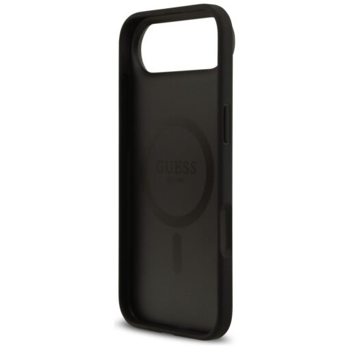 Guess Grained Flowers Classic Logo MagSafe case for iPhone Air black - Image 7