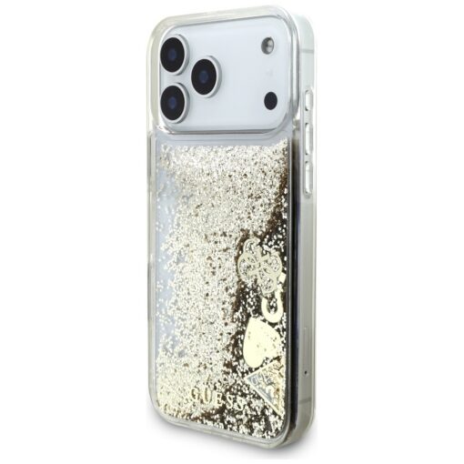 Guess Liq. Glitter 4 Charms case for iPhone 17 Pro gold - Image 2