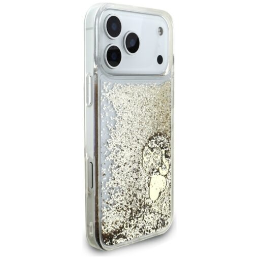 Guess Liq. Glitter 4 Charms case for iPhone 17 Pro gold - Image 4