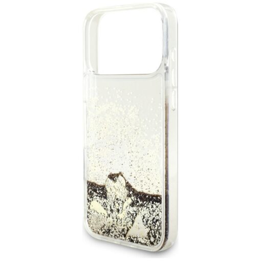 Guess Liq. Glitter 4 Charms case for iPhone 17 Pro gold - Image 6