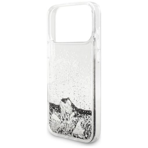 Guess Liq. Glitter Charms case for iPhone 17 Pro Max silver - Image 6