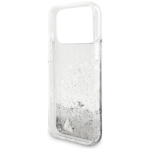 Guess Liq. Glitter Charms case for iPhone 17 Pro Max silver - Image 7