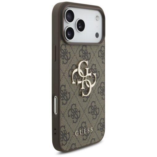 Guess 4G Strap 4G Classic Logo case for iPhone 17 Pro Max brown - Image 4