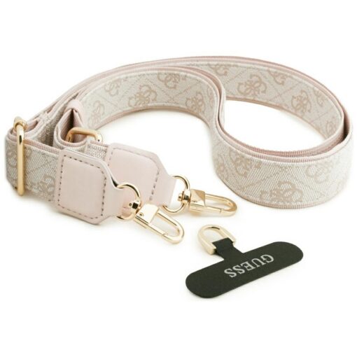 Guess 4G Triangle Logo & Big Strap Metal Buttons MagSafe case for iPhone 17 Pro Max pink - Image 8