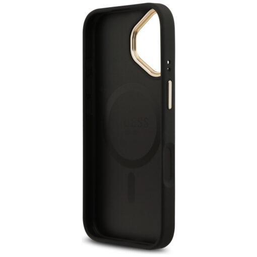 Guess 4G Strass Logo & Big Strap Metal Buttons MagSafe case for iPhone 17 black - Image 7