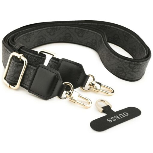 Guess 4G Strass Logo & Big Strap Metal Buttons MagSafe case for iPhone 17 black - Image 8