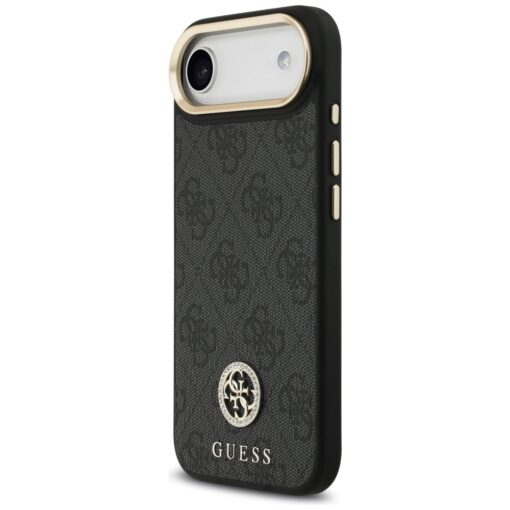 Guess 4G Strass Logo & Big Strap Metal Buttons MagSafe case for iPhone Air black - Image 2