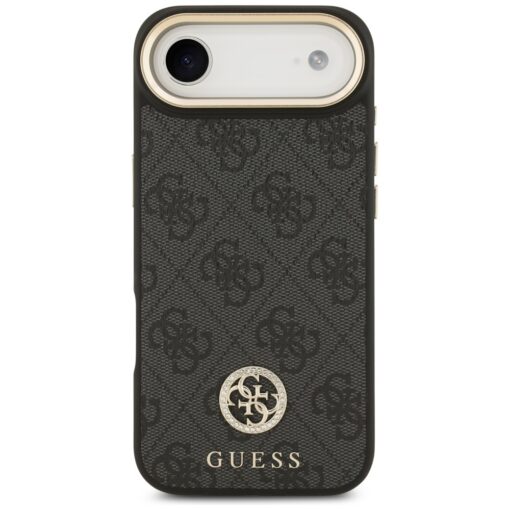 Guess 4G Strass Logo & Big Strap Metal Buttons MagSafe case for iPhone Air black - Image 3