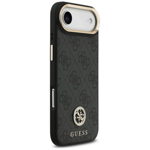 Guess 4G Strass Logo & Big Strap Metal Buttons MagSafe case for iPhone Air black - Image 4