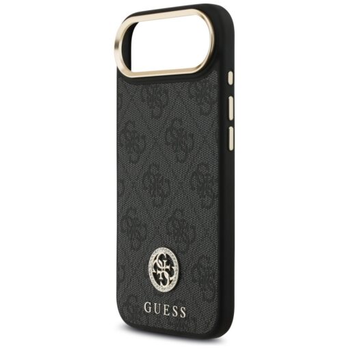 Guess 4G Strass Logo & Big Strap Metal Buttons MagSafe case for iPhone Air black - Image 6