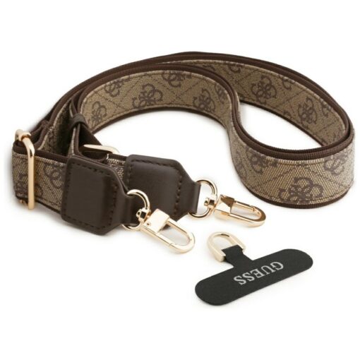 Guess 4G Strass Logo & Big Strap Metal Buttons MagSafe case for iPhone Air brown - Image 8