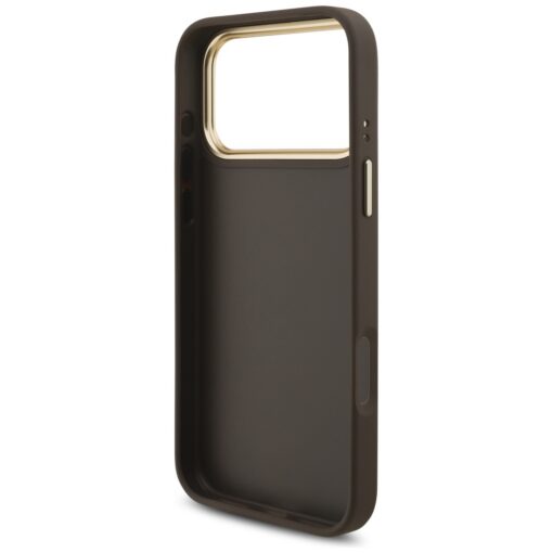 Guess 4G Big 4G Classic Logo Big Strap Metal Buttons case for iPhone 17 Pro Max brown - Image 7