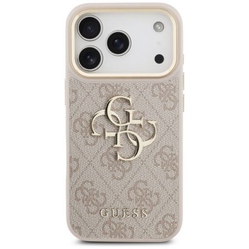Guess 4G Big 4G Classic Logo Big Strap Metal Buttons case for iPhone 17 Pro pink - Image 3