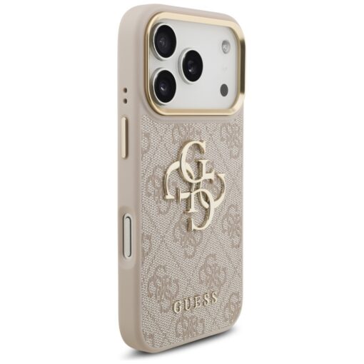 Guess 4G Big 4G Classic Logo Big Strap Metal Buttons case for iPhone 17 Pro pink - Image 4