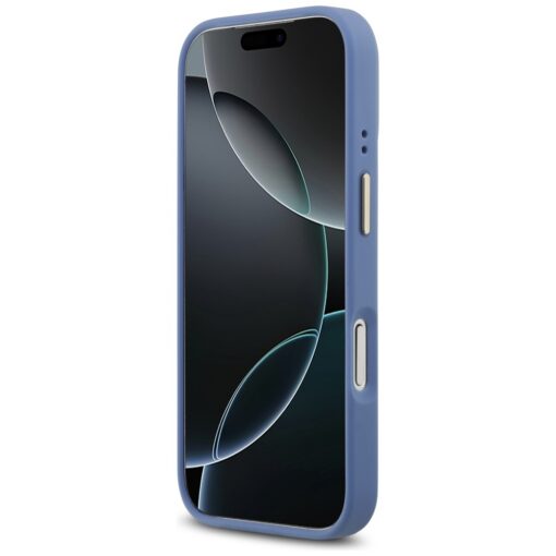 Guess 4G Strass Logo & Big Strap Metal Buttons MagSafe case for iPhone 17 Pro blue - Image 5