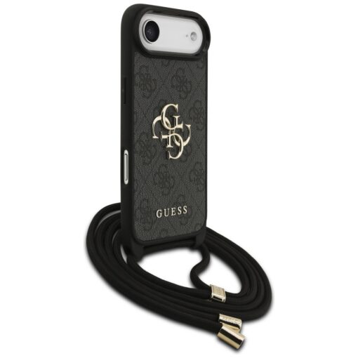 Guess 4G Big Logo Cord Stap Crossbody case for iPhone Air black - Image 3