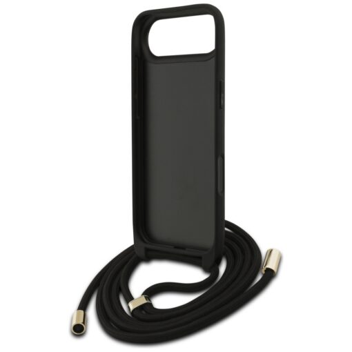 Guess 4G Big Logo Cord Stap Crossbody case for iPhone Air black - Image 6