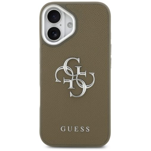 Guess Grained Big 4G Classic Logo case for iPhone 17 brown - Image 3