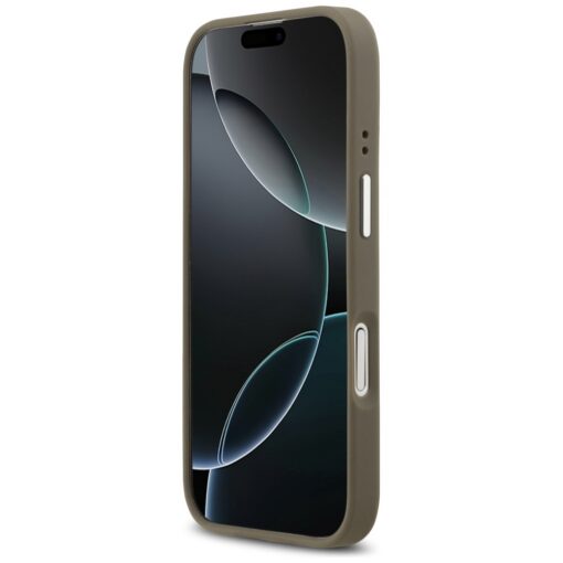Guess Grained Big 4G Classic Logo case for iPhone 17 brown - Image 5