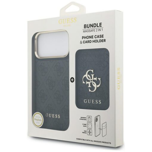 Guess 4G z portfelem Magsafe case for iPhone 17 Pro Max black - Image 8