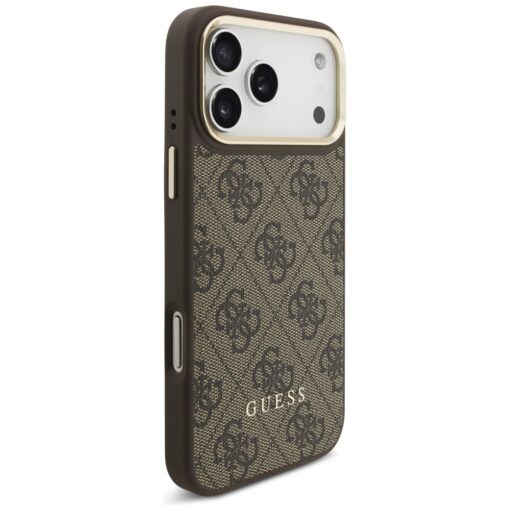 Guess 4G z portfelem Magsafe case for iPhone 17 Pro Max brown - Image 4