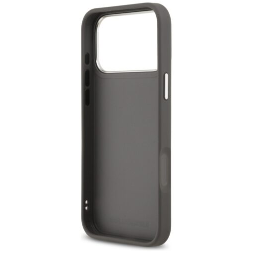 Karl Lagerfeld FW Grained Karl & Choupette Heads Pins & Logo case for iPhone 17 Pro Max grey - Image 7