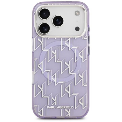 Karl Lagerfeld IML KL Monogram MagSafe case for iPhone 17 Pro purple - Image 3