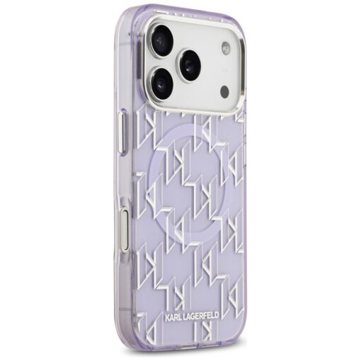 Karl Lagerfeld IML KL Monogram MagSafe case for iPhone 17 Pro purple - Image 4