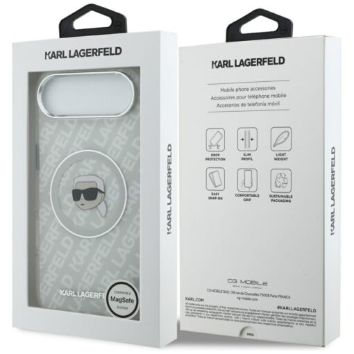 Karl Lagerfeld IML Karl Head Logo MagSafe case for iPhone Air grey - Image 8