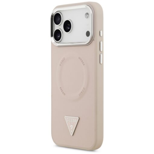 Guess Case Triangle Logo Magsafe For iPhone 17 Pro Max Pink - Image 2