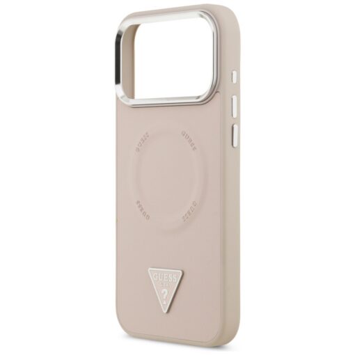 Guess Case Triangle Logo Magsafe For iPhone 17 Pro Max Pink - Image 6