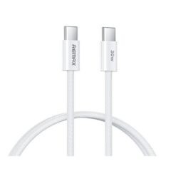 Laadimisjuhe Remax RC-C010 USB-C to USB-C 30W 1.0m valge