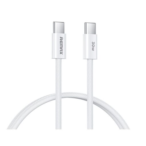 Laadimisjuhe Remax RC-C010 USB-C to USB-C 30W 1.0m valge