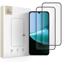 LCD kaitsev karastatud klaas Tech-Protect Glass Fit+ 2-Pack Xiaomi Redmi 15C 4G must