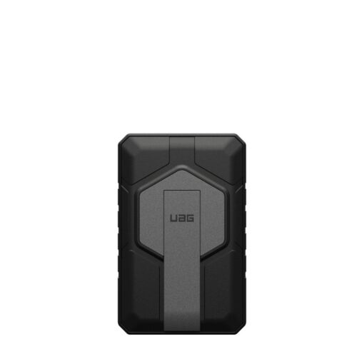 Akupank juhtmevaba laadimisega + USB-C ja USB-A pesaga, 10.000 mAh, 20W, must/hall, MagSafe ühilduv, tugijalaga, Urban Armor Gear (UAG)