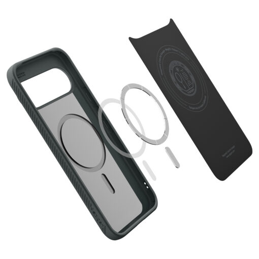 Kaitseümbris Liquid Air (MagFit), Google Pixel 10 Pro / Pixel 10, tumeroheline, Qi2/MagSafe ühilduv, Spigen - Image 6
