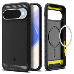Kaitseümbris Rugged Armor (MagFit), Google Pixel 10 Pro / Pixel 10, must, Qi2/MagSafe ühilduv, Spigen