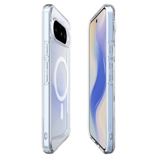 Kaitseümbris Ultra Hybrid (MagFit), Google Pixel 10 Pro / Pixel 10, läbipaistev valge ringiga, Qi2/MagSafe ühilduv, Spigen - Image 6