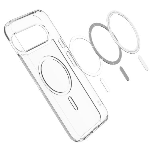 Kaitseümbris Ultra Hybrid (MagFit), Google Pixel 10 Pro / Pixel 10, läbipaistev valge ringiga, Qi2/MagSafe ühilduv, Spigen - Image 7