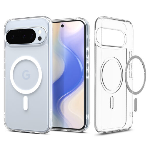 Kaitseümbris Ultra Hybrid (MagFit), Google Pixel 10 Pro / Pixel 10, läbipaistev valge ringiga, Qi2/MagSafe ühilduv, Spigen - Image 8