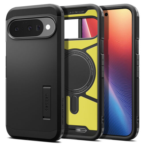 Kaitseümbris Tough Armor AI (MagFit), Google Pixel 10 Pro / Pixel 10, must, tugijalaga, Qi2/MagSafe ühilduv, Spigen - Image 10