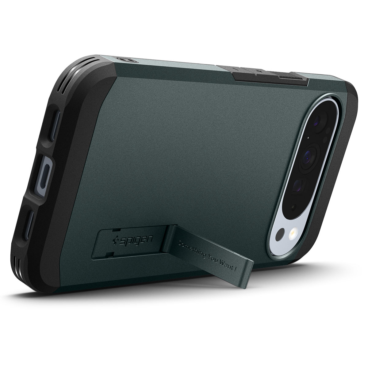 Kaitseümbris Tough Armor AI (MagFit), Google Pixel 10 Pro XL, tumeroheline, tugijalaga, Qi2/MagSafe ühilduv, Spigen - Image 7