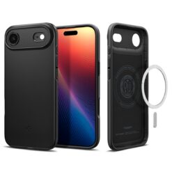 Kaitseümbris Thin Fit (MagFit), Apple iPhone Air, must, õhuke, MagSafe ühilduv, Spigen